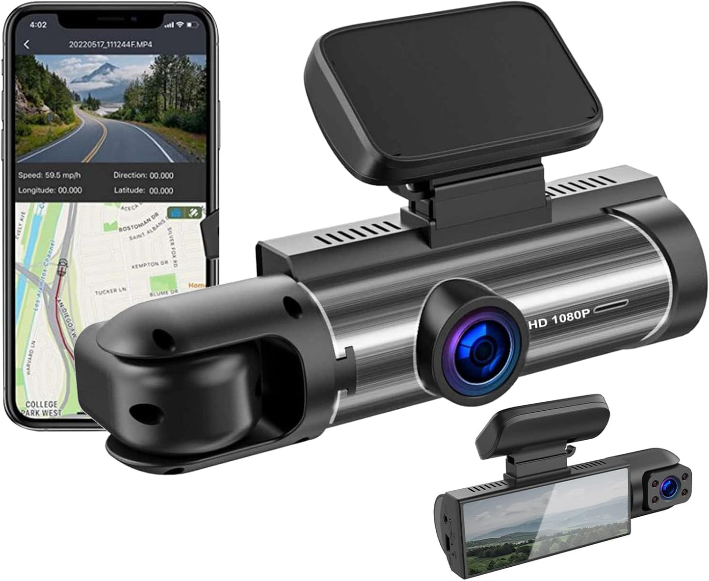 Camara grabadora de Conducción con wifi para coche DVR